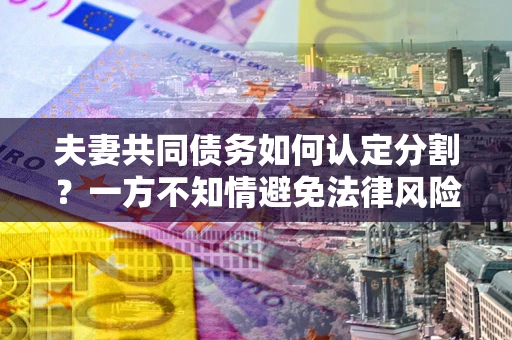 济南夫妻共同债务如何认定分割？一方不知情避免法律风险必看！